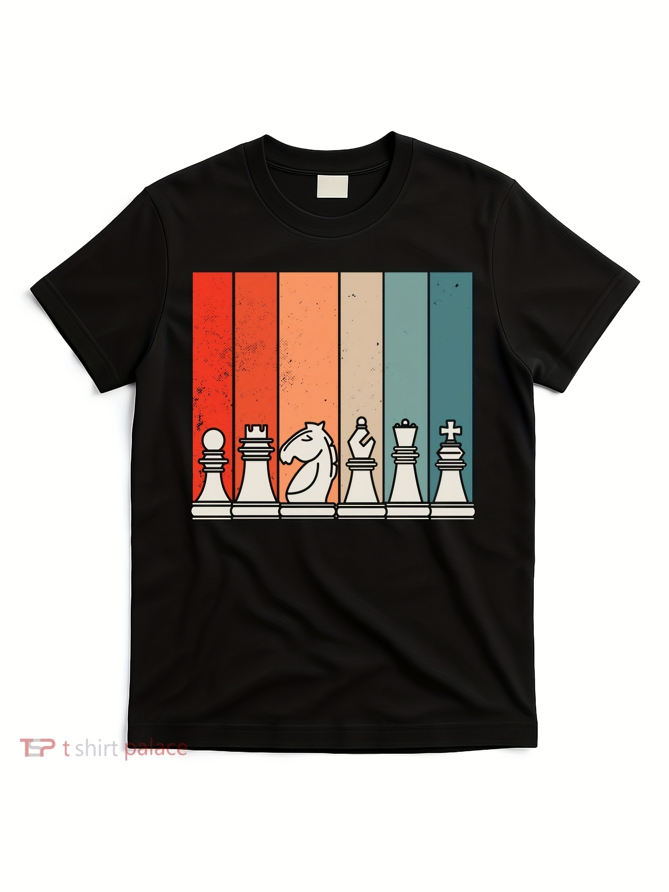 Board Game Queen - Camiseta Masculina Vintage Preta com Estampa