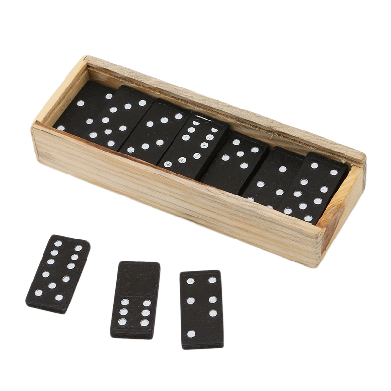 Board Game Monopoli - 28 pçs/set de madeira dominó jogos