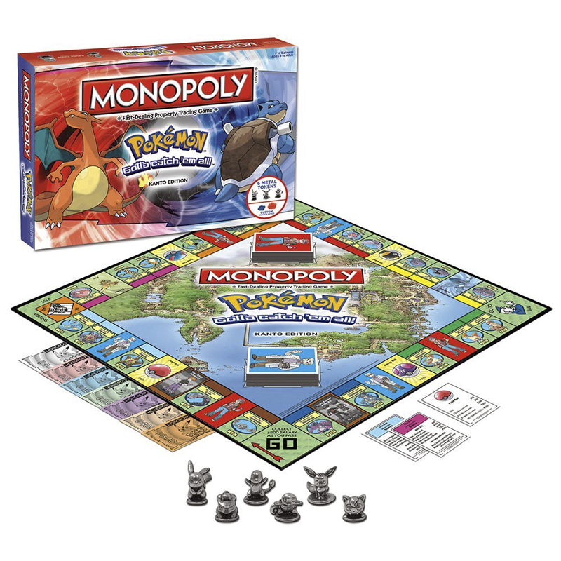 Board Game Monopoli - Monopoly pokemon cartas de jogo de