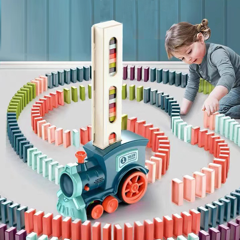 Board Game Monopoli - Trem Elétrico Automático para Colocar Dominós,