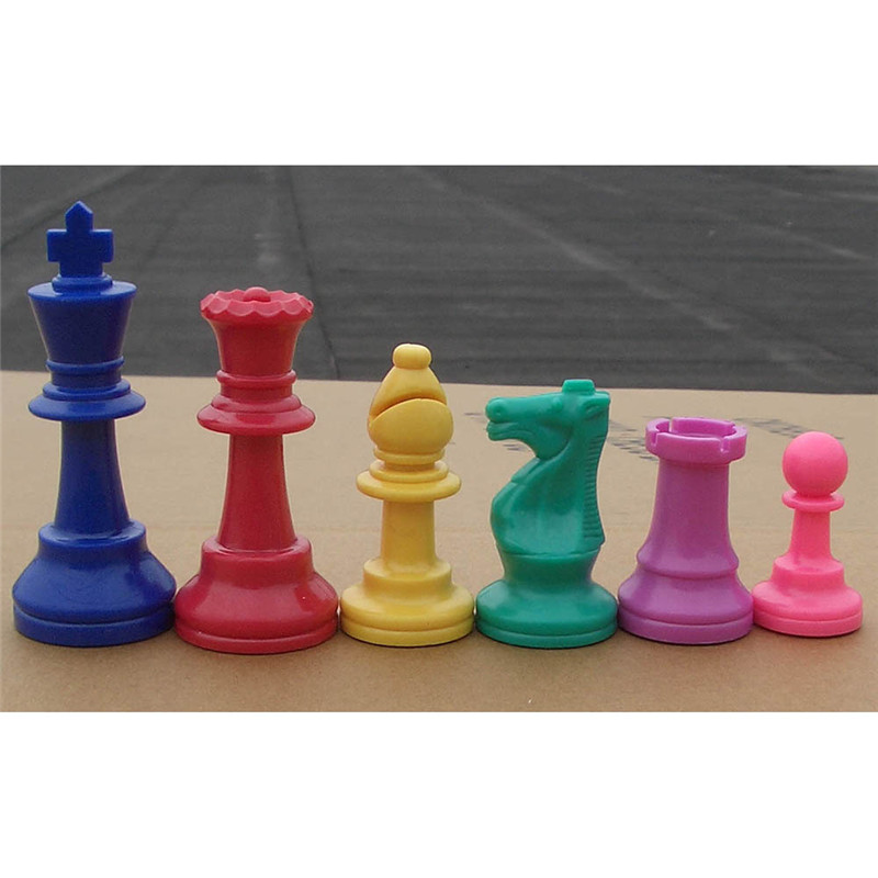 Board Game Queen - Peças de xadrez de plástico coloridas