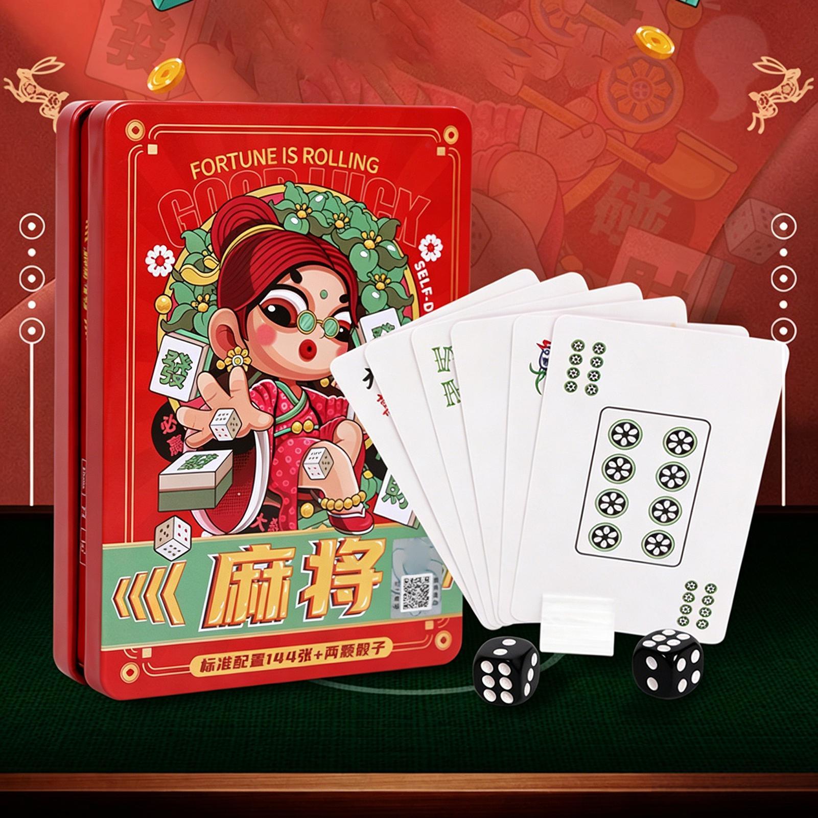 Card Game Deck - Cartas de jogar Mahjong, jogo familiar,