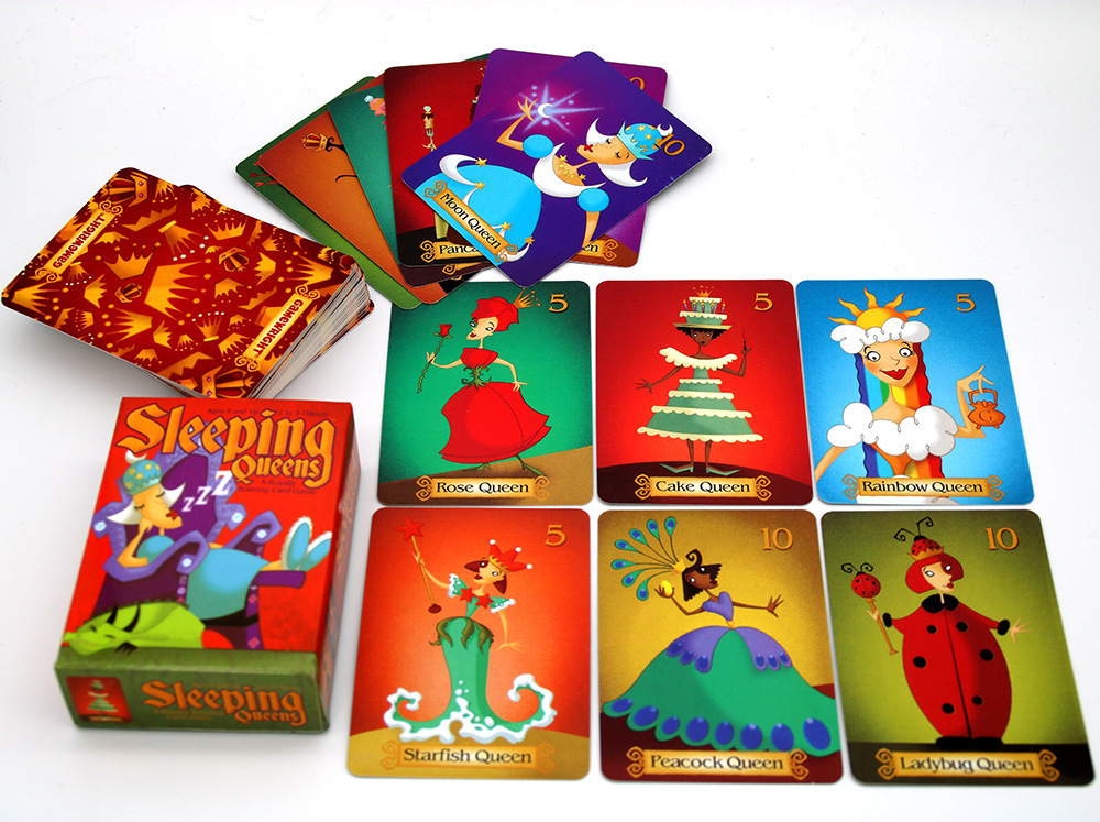 Board Game Queen - Jogo de cartas Sleeping Queens em