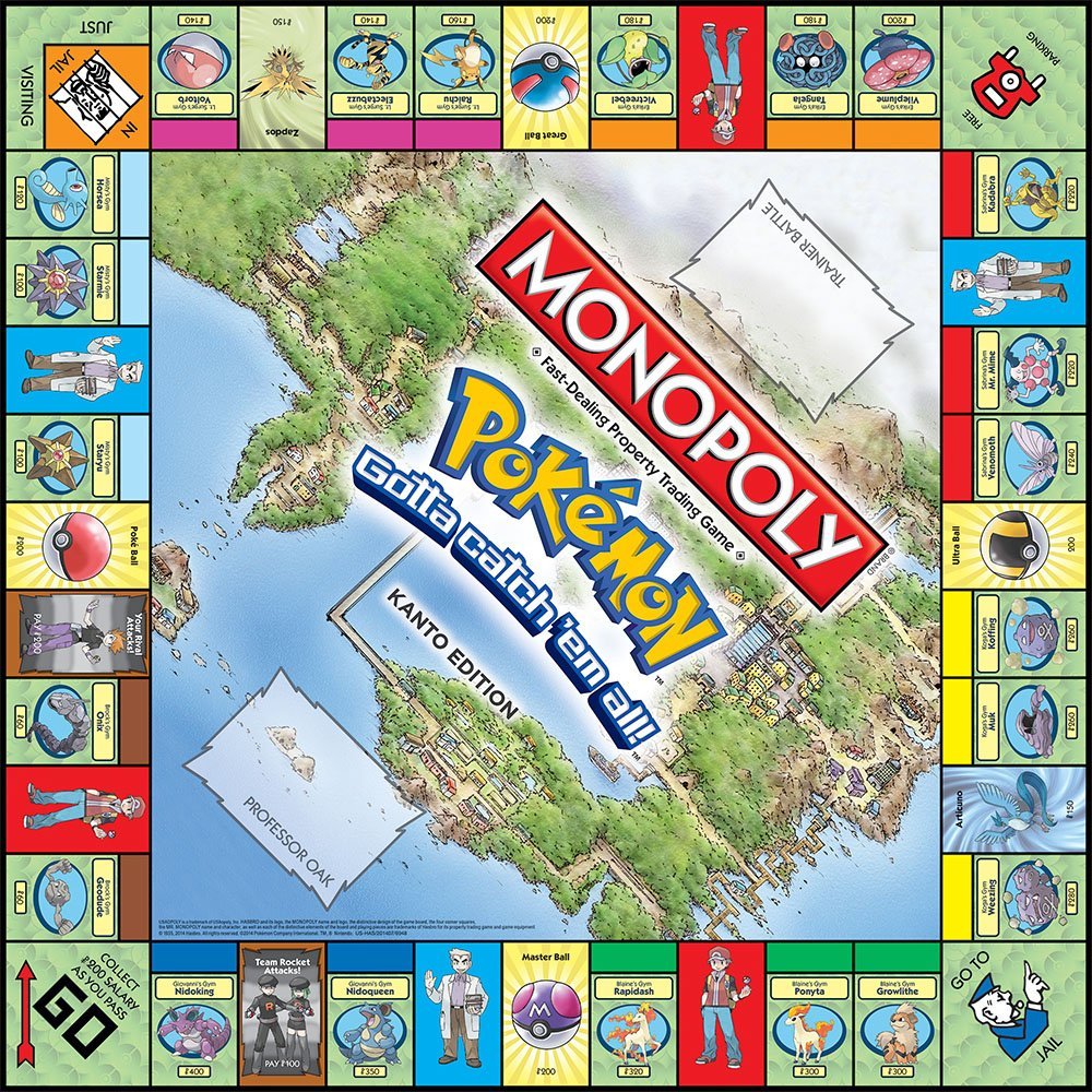 Monopoly pokemon cartas de jog - Board Game Monopoli avaliação e preço