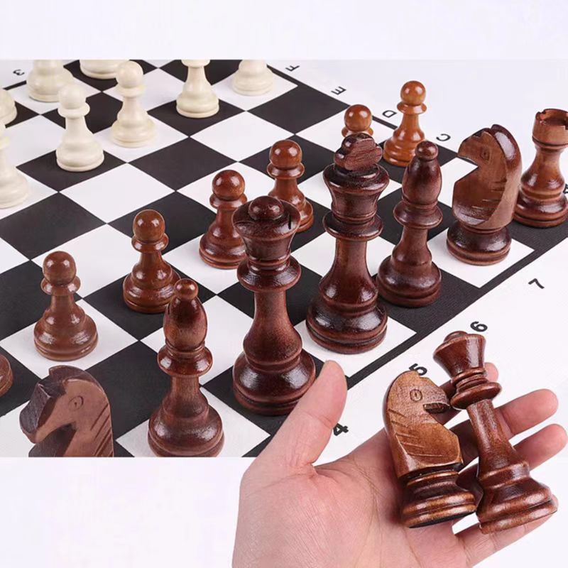 32 peças de madeira xadrez rei - Board Game Queen avaliação e preço