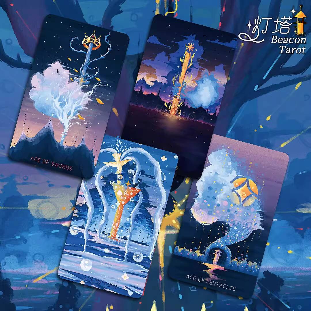 Novo farol tarô cartas estétic - Board Game Queen avaliação e preço